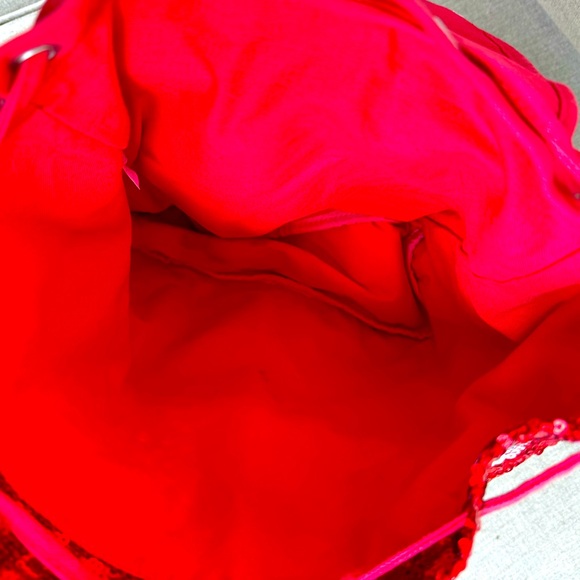 Disney, Red & Silver Sequin Backpack - Picture 3 of 6